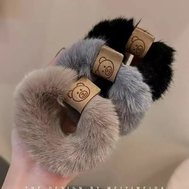 Korean Soft Plush Braided Headband High Elasticity Women - Smarsty