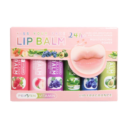 Moisturizing Multi Fruit Flavors Lip Balm Set - Smarsty