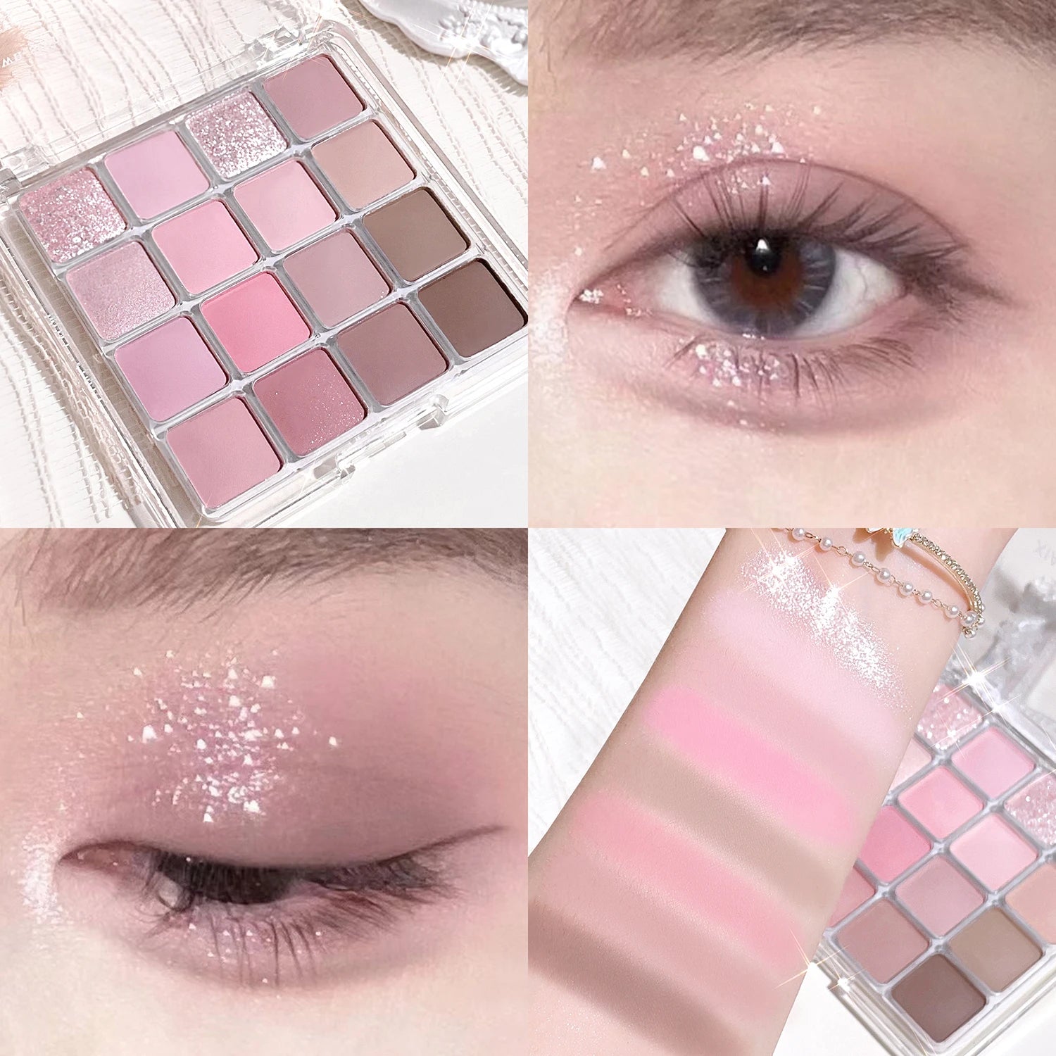 Sixteen-Color Korean Eye Shadow Palette for Long-Lasting Wear - Smarsty