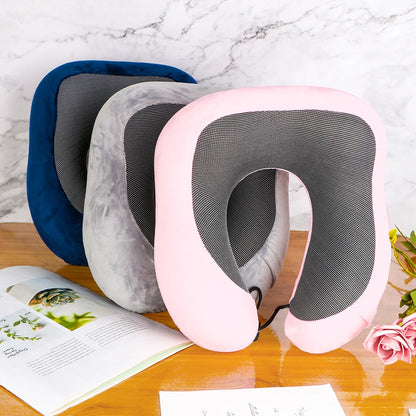 Soft Memory Foam Travel Neck Pillow with U Shape Design - Smarsty