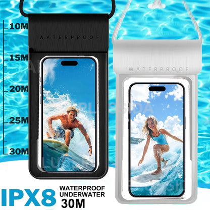 IPX8 Universal Waterproof Bag Cell Phone Pouch Case Water Proof Underwater Dry Bag For iPhone 17 Pro Max 16 Xiaomi Samsung Cover