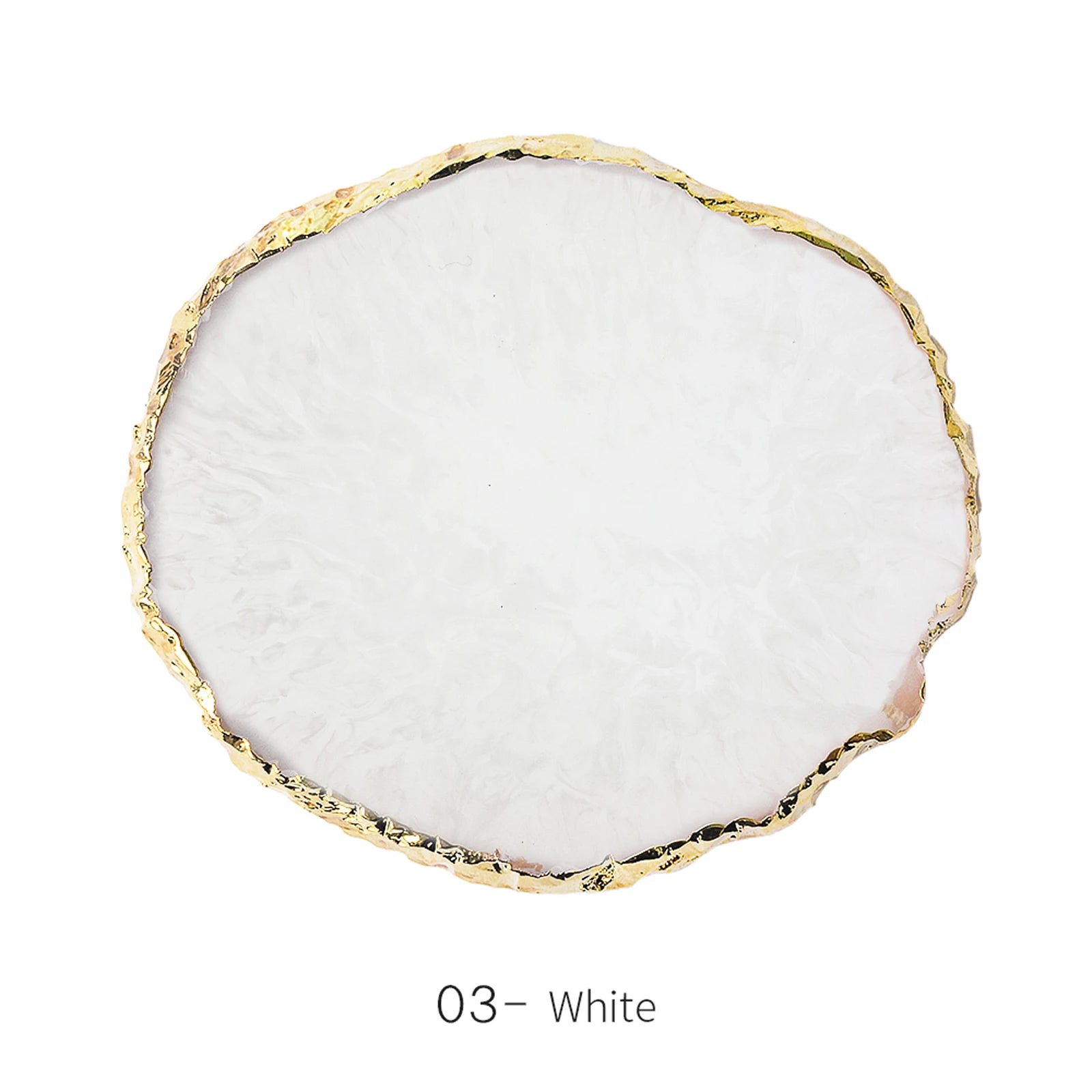 Round Resin Agate Nail Art Palette for Easy Mixing - Smarsty