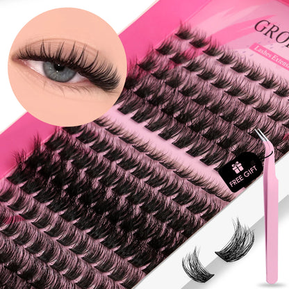 DIY Faux Mink Eyelash Extension Kit with Bond and Seal - Smarsty