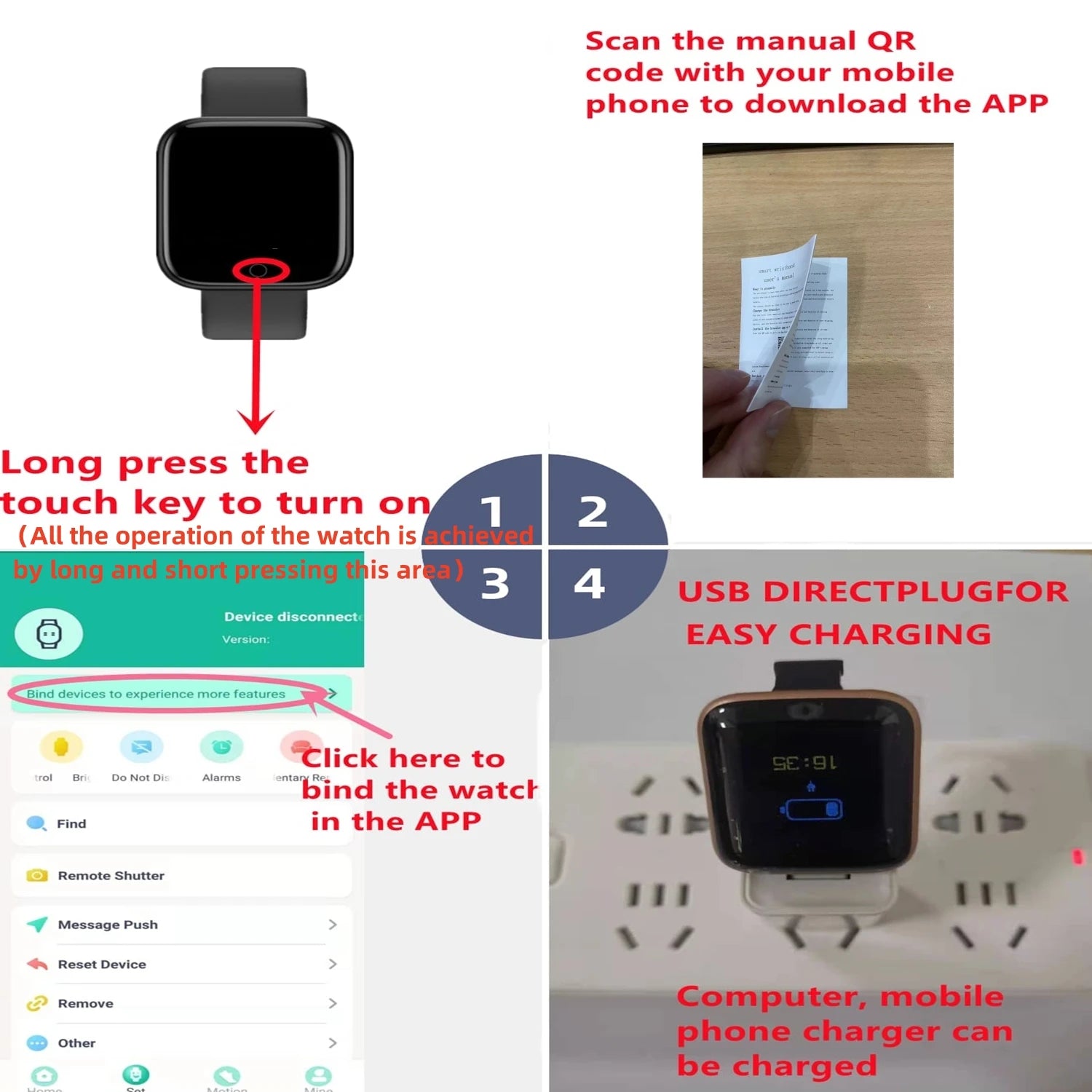 Smart Watch For Fitness Tracking and Music Control - Smarsty