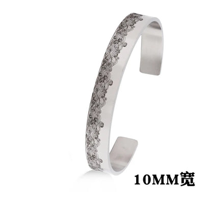 Adjustable Stainless Steel Men Bracelet Glossy Finish - Smarsty