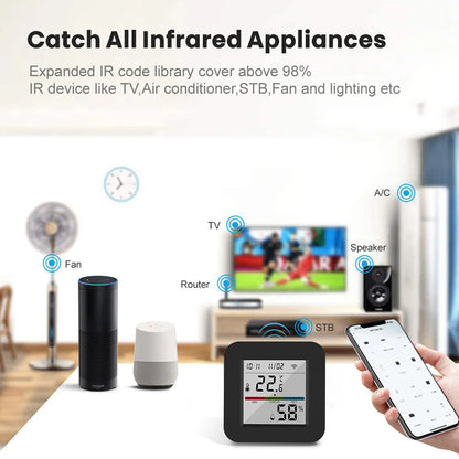 Tuya Smart Universal IR Remote With Temperature Sensor - Smarsty