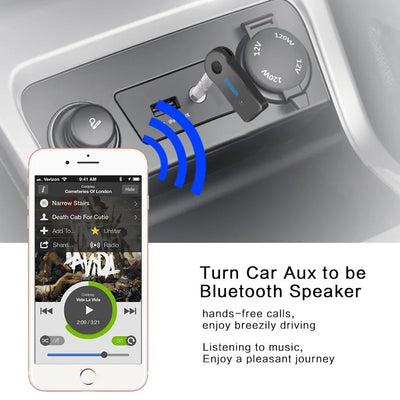 2 in 1 wireless Bluetooth 5.0 receiver 3.5mm jack for car music audio aux A2DP headphone transmitter adapter reciever handsfree - Smarsty