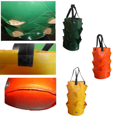 Reusable Planter Pot PE Growing Bags For Vegetable Flower Outdoor Planting Bag Hanging Strawberry Potato Flower Planter Bag