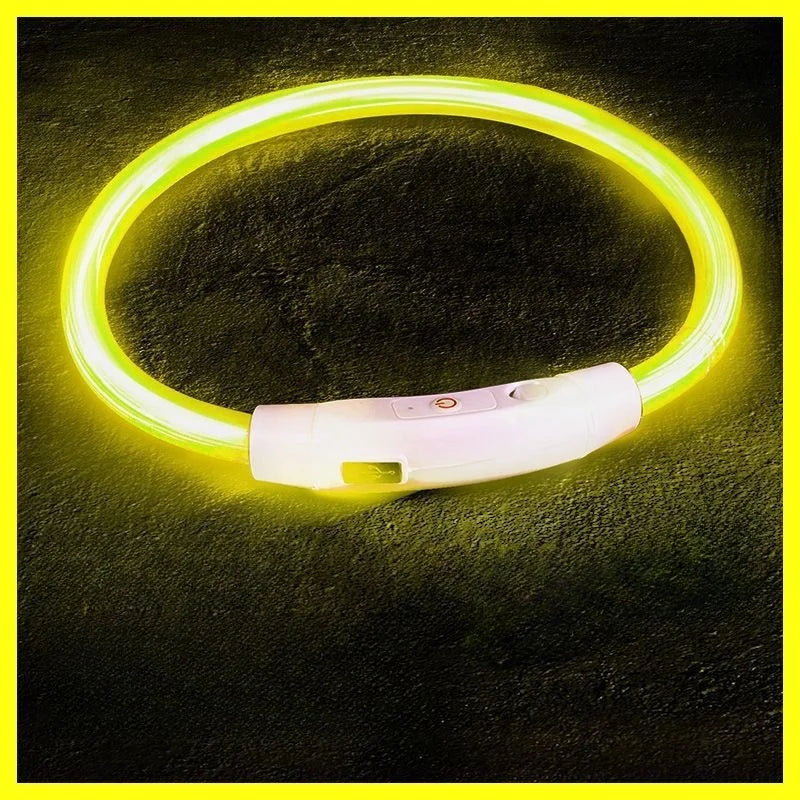 USB Rechargeable LED Dog Collar for Night Safety - Smarsty