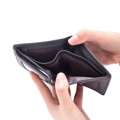 men's wallet Genuine Leather Wallets For Men Coin Purse Vintage Vertical Short  Credit Card Holder Money Bag Men's RFID wallet - Smarsty
