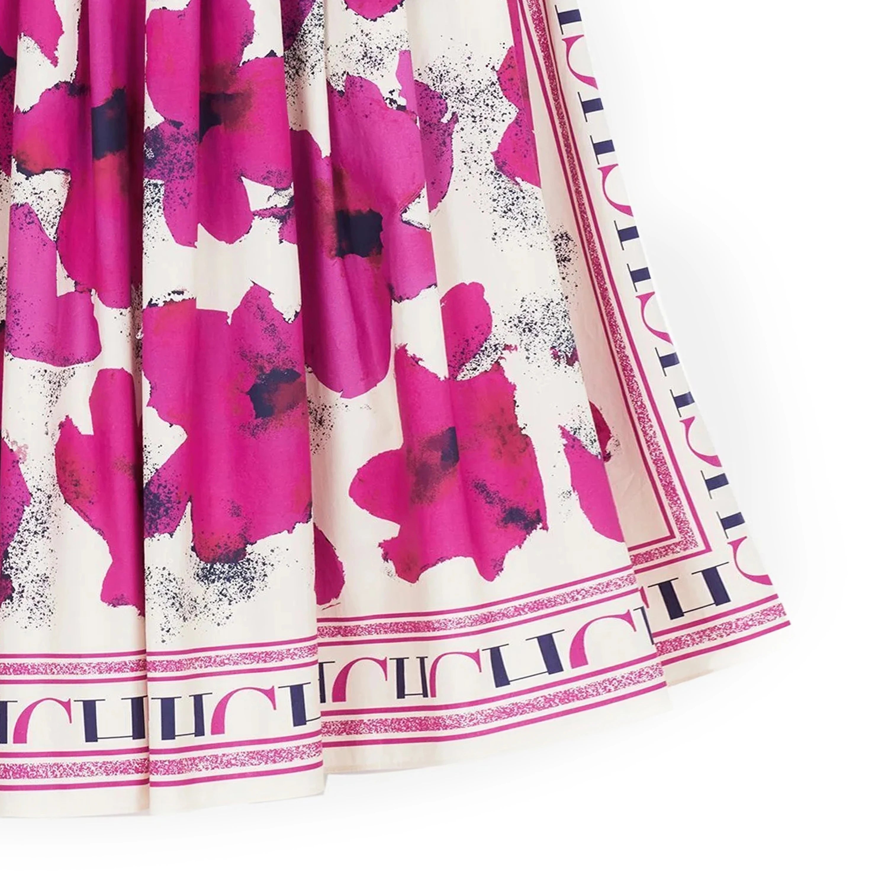 CHCH Women's Dress New Long sleeved Shirt Long Skirt Flower Print Party Dress - Smarsty