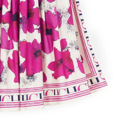 CHCH Women's Dress New Long sleeved Shirt Long Skirt Flower Print Party Dress - Smarsty