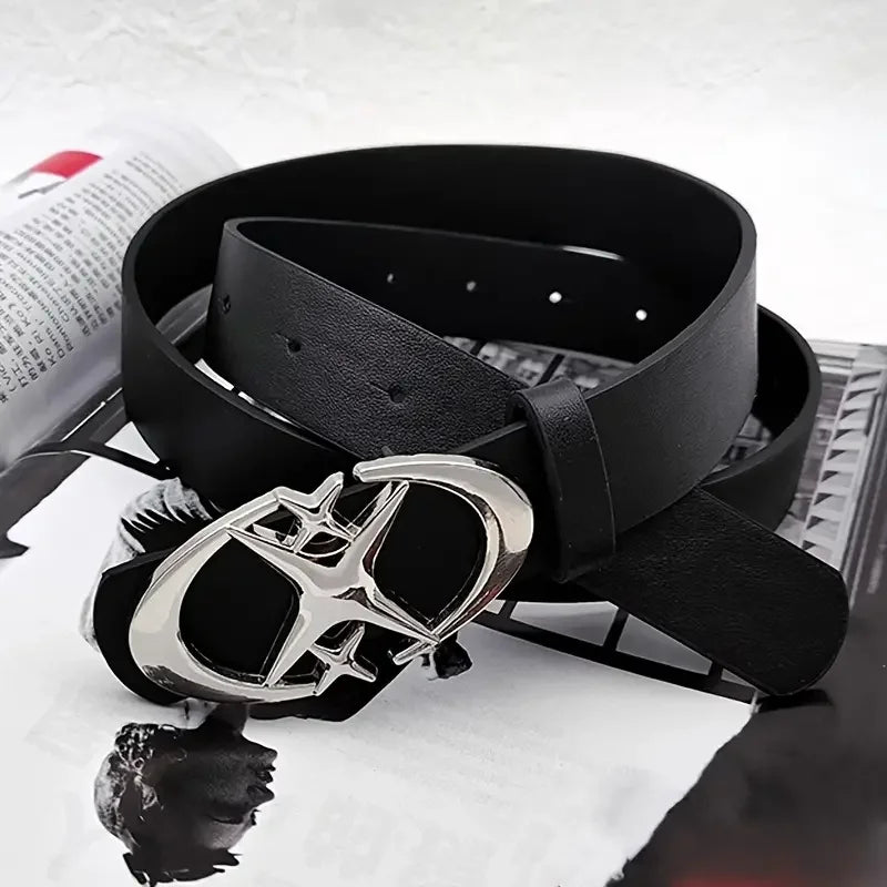 Stylish Oval Metal Buckle Belt Durable Unisex Fashion Accessory - Smarsty