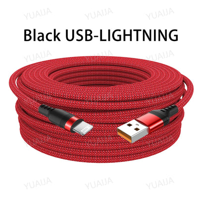 USB TYPE C Fast Charge Cable Android Micro USB line USB to LIGHTNING Extend Charging Cable for iPhone 14 Xiaomi OnePlus Samsung - Smarsty
