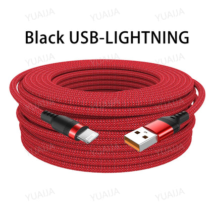 USB TYPE C Fast Charge Cable Android Micro USB line USB to LIGHTNING Extend Charging Cable for iPhone 14 Xiaomi OnePlus Samsung