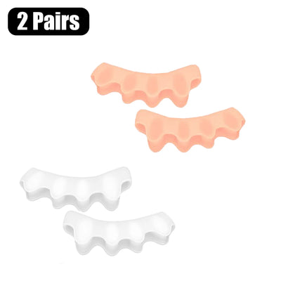 Toe Separators Doctor Recommended Correct Foot and Bunion Pain,Plantar Fasciitis Toe Straightener to Improve Functional Mobility - Smarsty