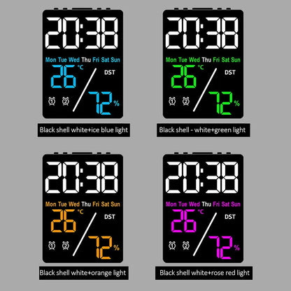 Multifunctional Digital Alarm Clock with Humidity Display - Smarsty