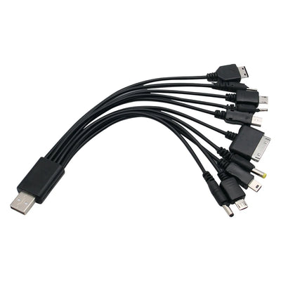 Universal USB To Multi Plug Cell Phone Charger Cable 10 to 1 USB Cable For Samsung Xiaomi Huawei Google OPPO Vivo Charger Cable - Smarsty