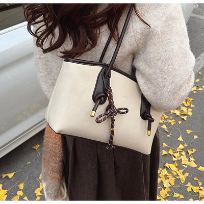 PU Leather Shoulder Bag For Women Versatile Crossbody Tote - Smarsty