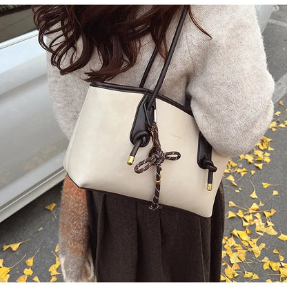 PU Leather Shoulder Bag For Women Versatile Crossbody Tote - Smarsty