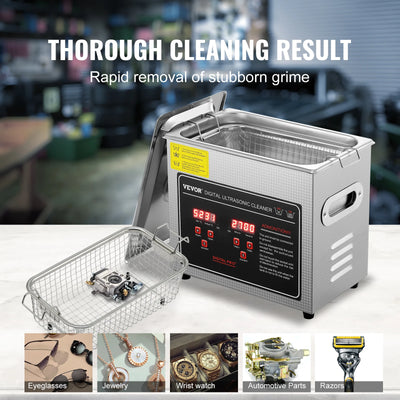 SucceBuy 2L 3L 6L 10L 22L 30L Ultrasonic Cleaner Stainless Steel Portable Cleaning Washing Machine Ultrasound Home Appliance - Smarsty