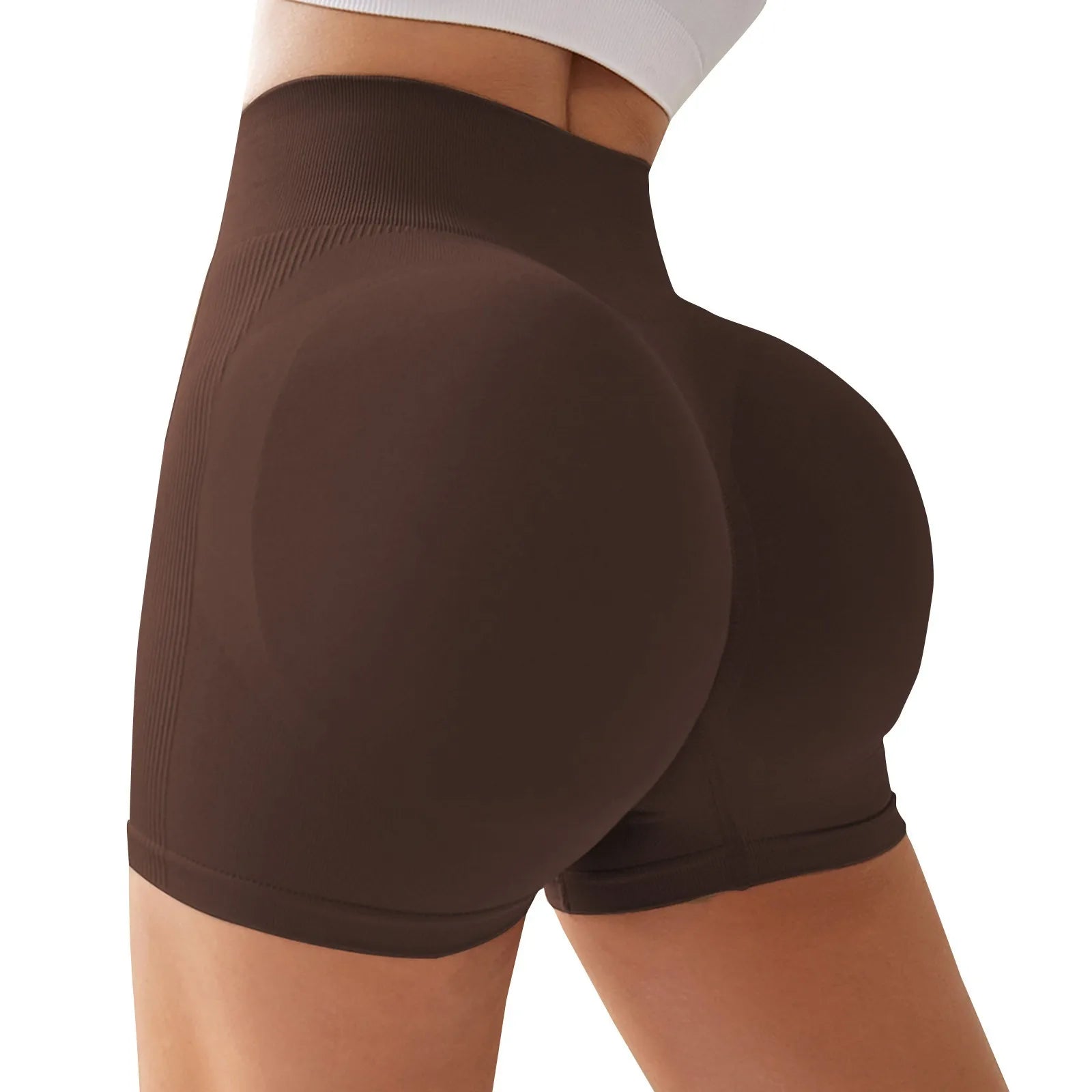 Women's High Waist Peach Lift Hip Sports Shorts Tight Yoga Shorts Shorts for Women Women's Shorts Summer Womens Shorts Elegant - Smarsty