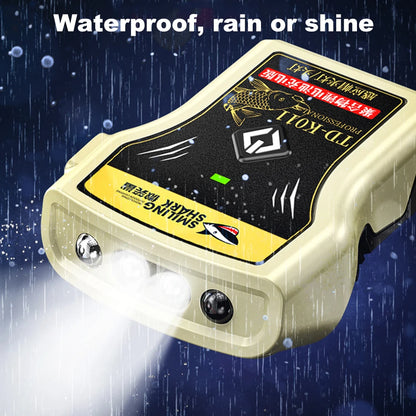 LED Camping Headlamp 200mAh Super Bright Hat Clip Light IPX4 Waterproof Mini Caps Light Headlamp Power Display for Night Fishing