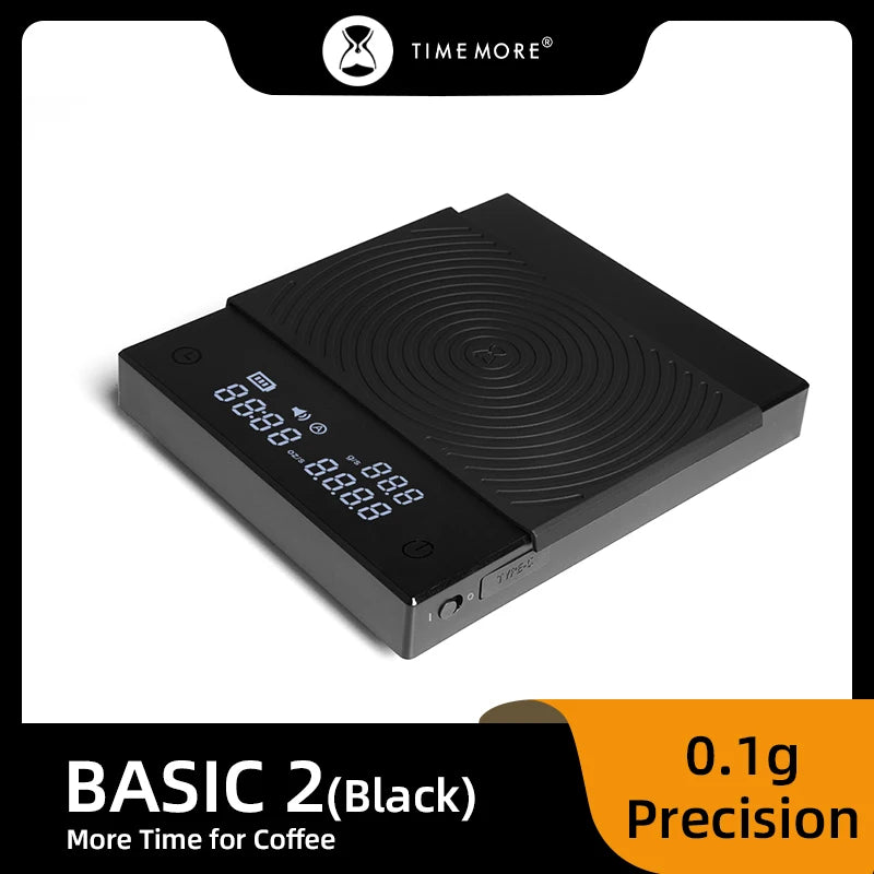Timemore Black Mirror Digital Coffee Scale with LED Display - Smarsty