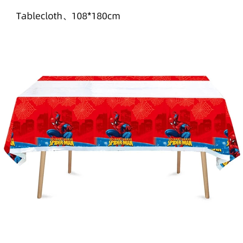Spiderman Birthday Tablecloth for Kids Party Supplies - Smarsty
