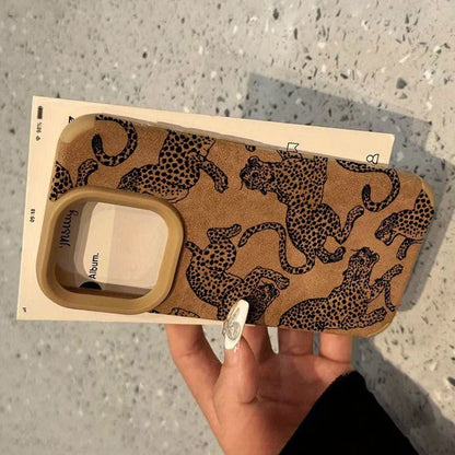 Leopard Pattern Phone Case Shockproof Bumper for iPhone - Smarsty