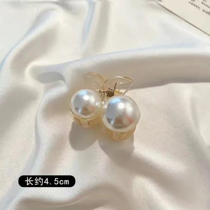 Large Pearl Hair Claw Clip Acrylic Fashion Barrette Stylish - Smarsty