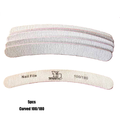 Professional Nail File Set with 5 Colors and Multiple Grits - Smarsty