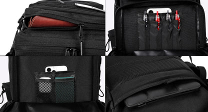 LHI 45L/35L/25L Tactical Backpack for Men and Women Waterproof Athlete Gym Outdoor Bag Travel Hiking Rucksack with Bottle Holder - Smarsty