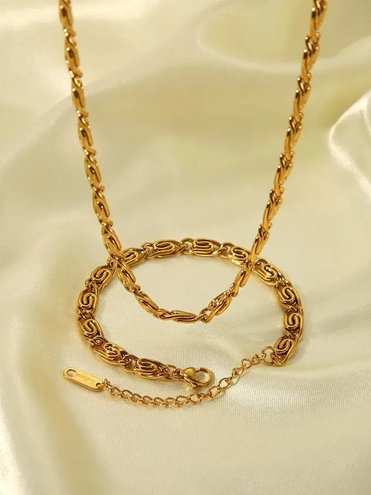 Stainless Steel Geometric Jewelry Set for Women - Smarsty