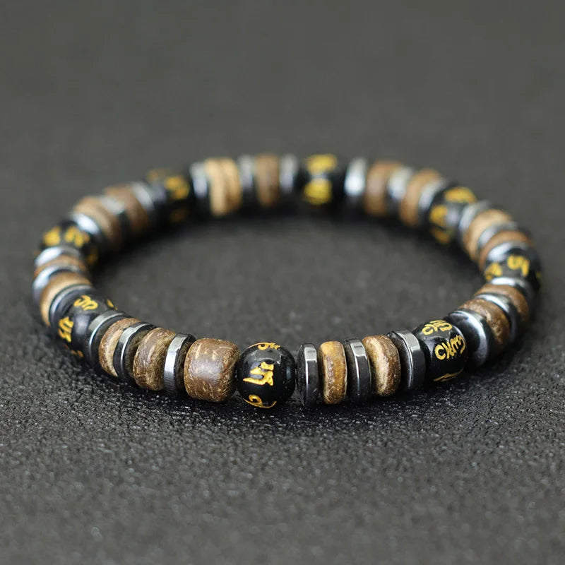 Natural Stone Beaded Bracelet for Men with Unique Design - Smarsty