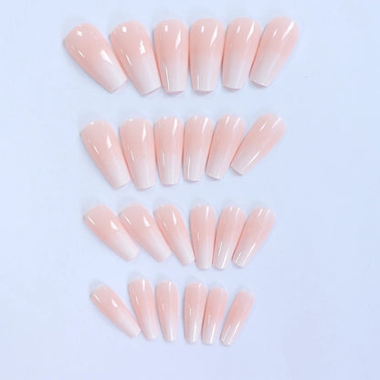 24PCS Pink Gradation Press On Nails for Summer Style - Smarsty