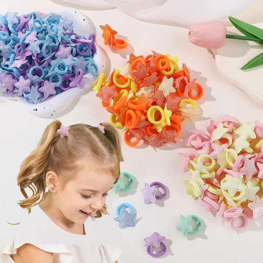 Cute Girls Hair Ties Soft No Harm Ponytail Holders 10Pack - Smarsty