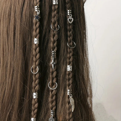 45pcs Alloy Braid Hair Rings for Stylish Dreadlocks - Smarsty