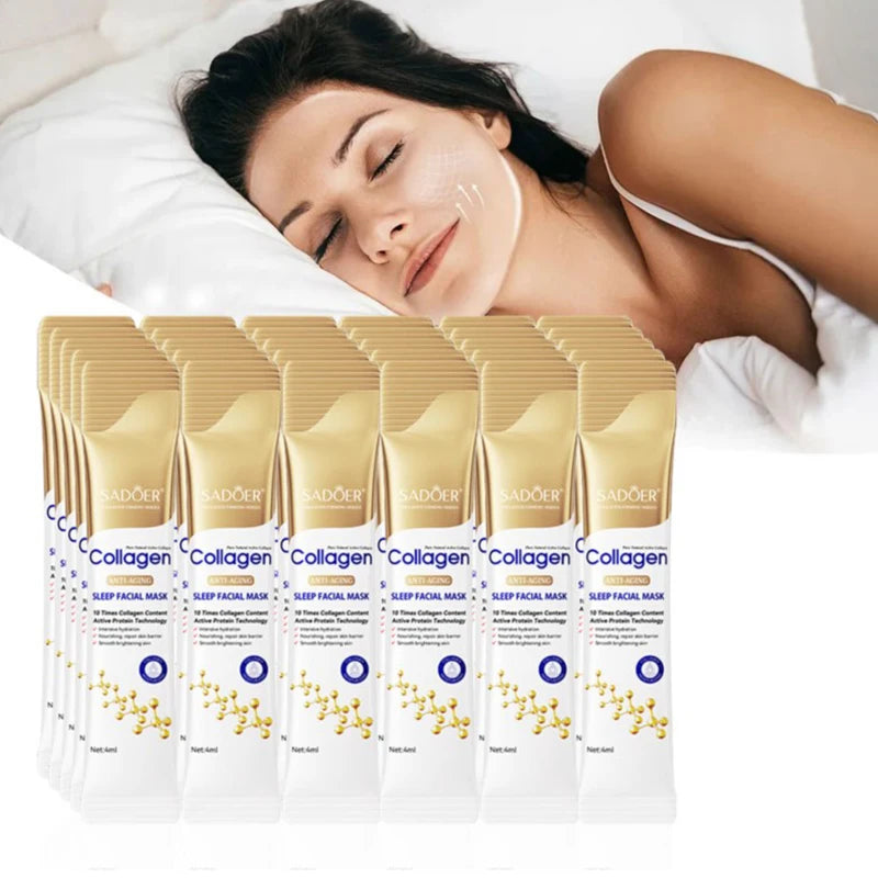 SADOER 30pcs Collagen Sleeping Facial Masks for Hydration and Brightening - Smarsty