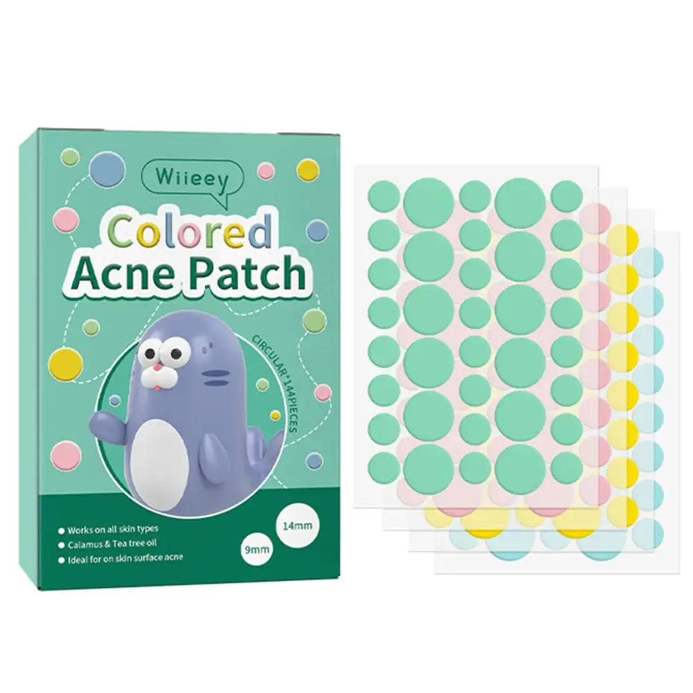 144 Piece Colorful Invisible Acne Patches for Clear Skin - Smarsty