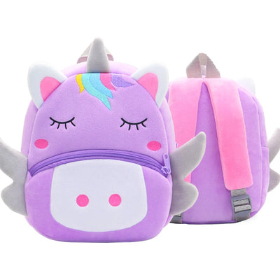 Soft Plush Kids Backpack With Cartoon Animal Design - Smarsty