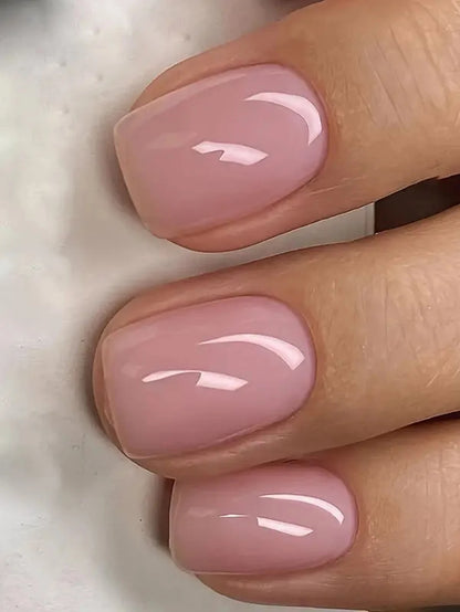 24pcs Black Square Press On Nails for Stunning Looks - Smarsty