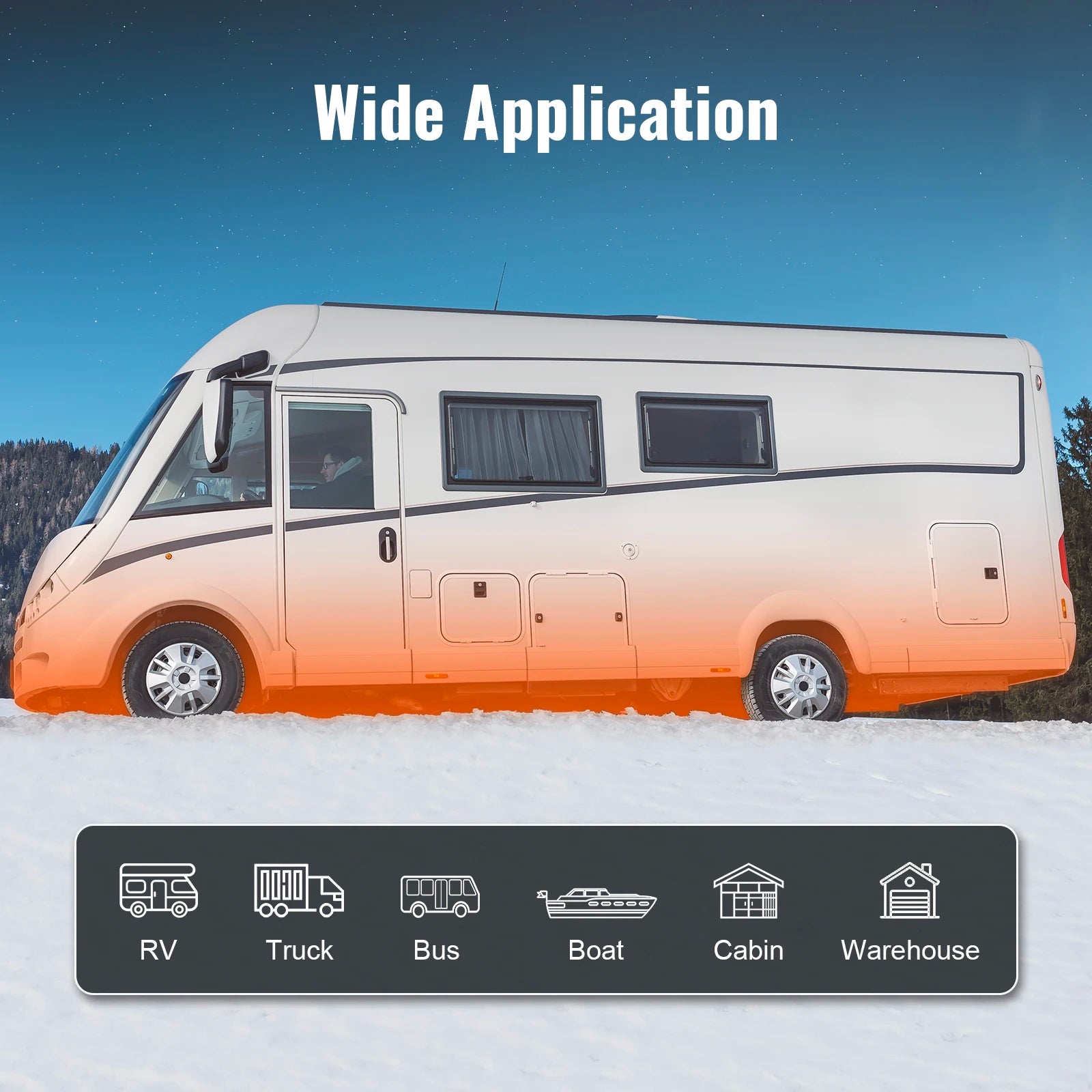 SucceBuy 2KW Diesel Air Heater 12V Diesel Heater with LCD Display Diesel Parking Heater Rapid Heating for RV Trailer Camper Boat