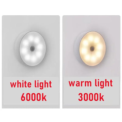 Rechargeable Motion Sensor LED Night Light for Easy Lighting - Smarsty