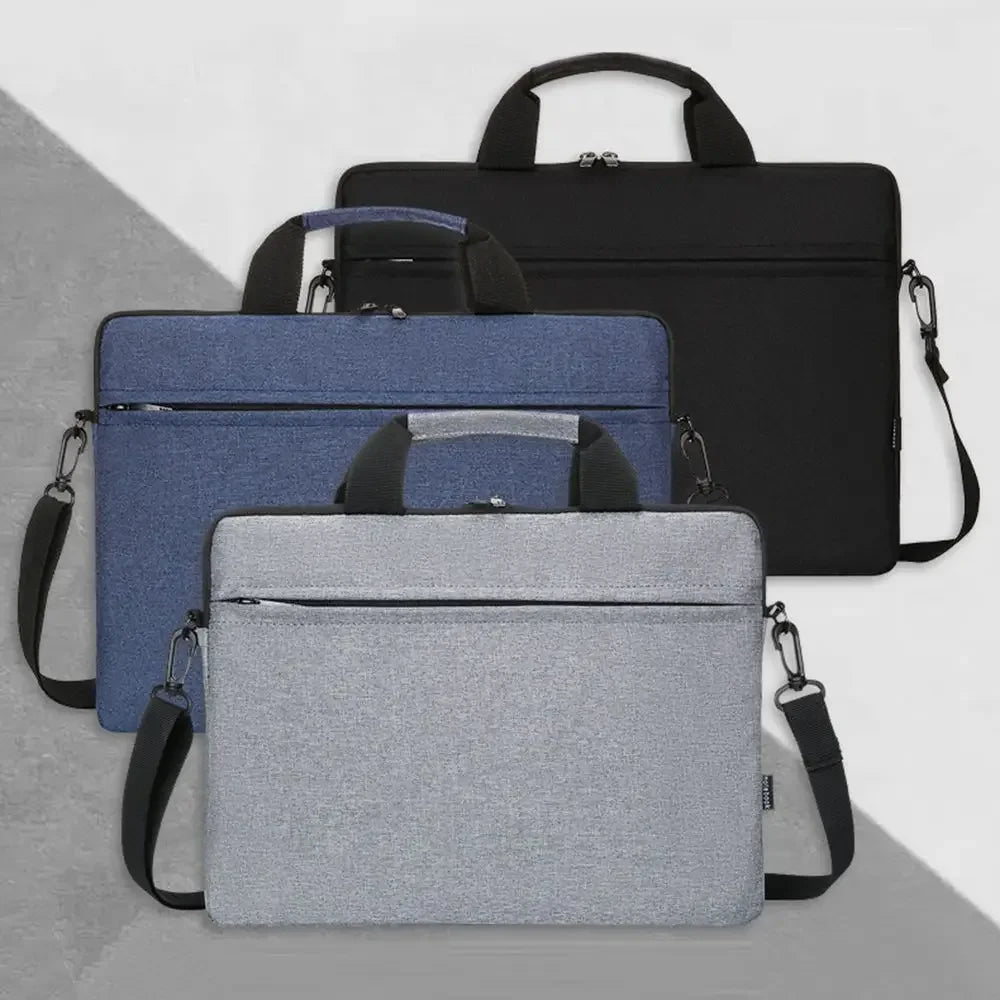 Zippered Laptop Sleeve Case With Shoulder Bag 14 Inch