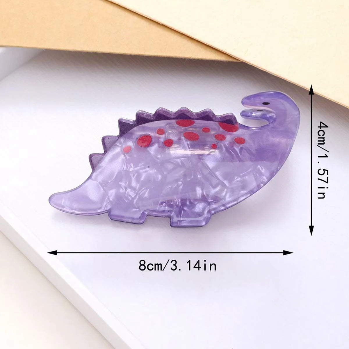 Cartoon Dinosaur Acrylic Hair Claw Cute Secure Hold - Smarsty