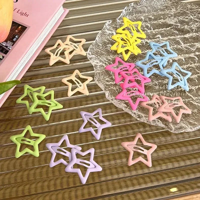 Colorful Kawaii Star Hair Clips for Sweet Girls - Smarsty