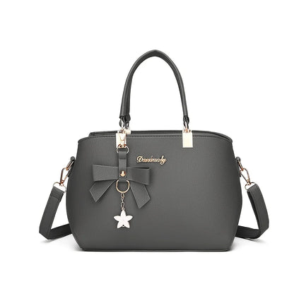 Elegant Bowknot Shoulder Bag With Multiple Compartments - Smarsty