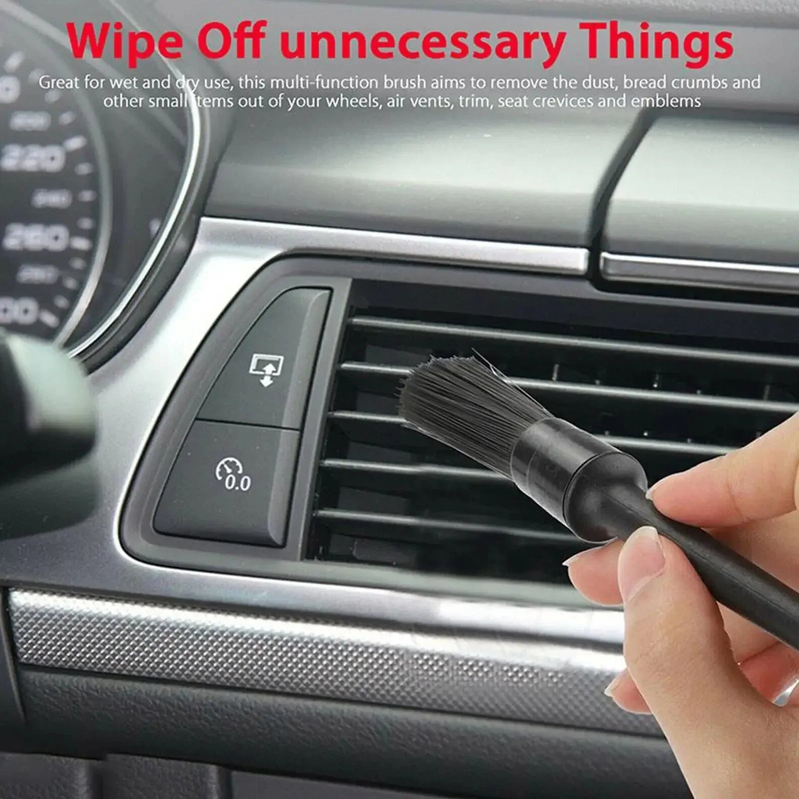 Soft Car Detailing Brush For Interior And Wheel Cleaning - Smarsty