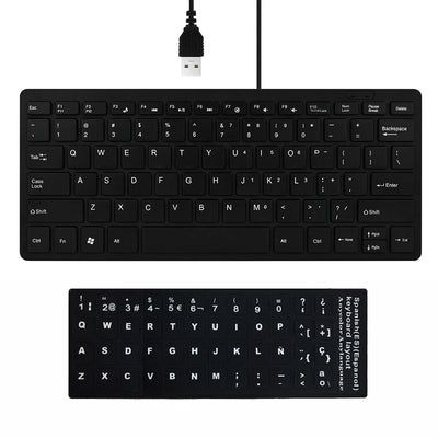 Ultra Thin USB 2.0 Wired Keyboard Mini 78 Keys Multimedia - Smarsty